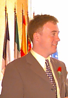 Sean Butler at press conference to launch LP euro campaign