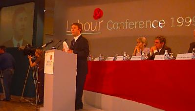 Sean Butler speaking at Labour Party conference