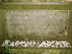 Grave slab at Barony Church.