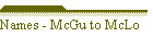 Names - McGu to McLo