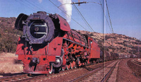 South African Railways Class 26 3450 4-8-4 is David Wardales rebuild of a 25 NC. Equipped with the Gas Producer Combustion System and Lempor Exhaust System it showed what coal fired steam locomotives could achieve given the opportunity.