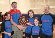 Evelyn Mullane, Anthony Condron (Co-ordinator), Katie McSweeney, Cliona O'Shaughnessy, Rory O'Connor (Coach). Missing from the team photo are Cliodhna & Maedhbh Kelly (Photo Derek Connolly)