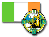 Flag of Ireland and Kerry badge