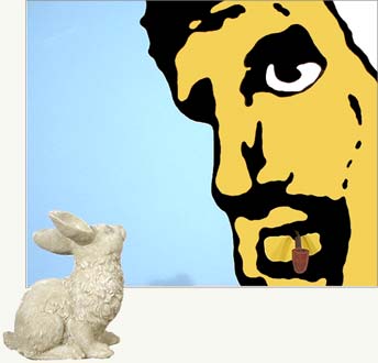 "Pipe Jesus and the Rabbit"