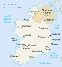 Map of Ireland