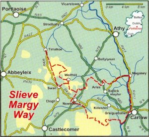 Slieve Margy Location Map