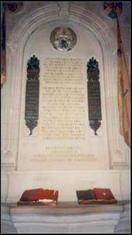 The Cameronian Regiment memorial panel in the Scottish National Wall Memorial, Edinburgh Castle.