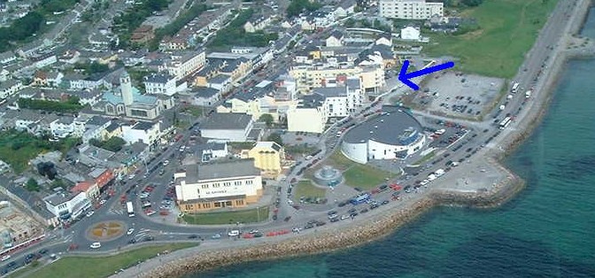 Aerial view of the location