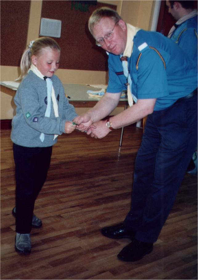 Beaver receiving Certificate