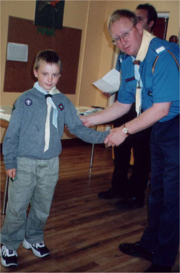 Beaver receiving Certificate