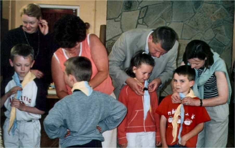 Beaver receiving Certificate