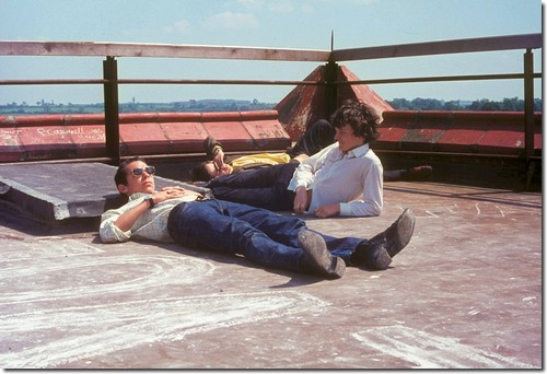 Sunbathing on FSSW water tower - Gordon Langford, David Gaussen (I wasn't there, Sir) - Class year of 1971