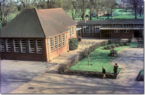 School view from boy's dorm's - Biology Labs