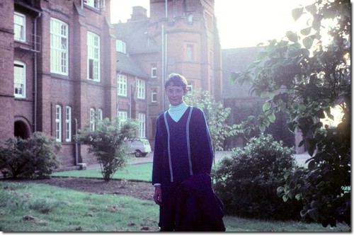 Front of school view  - Richard (Myatt) at term start (with angelic glow)