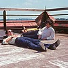 Sunbathing on FSSW water tower Gordon Langford, David Gaussen (I wasn't there, Sir) - Class year of 1971