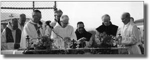 Fr. Sugrue saying mass