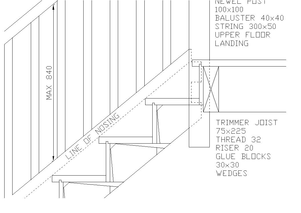 staircase plan drawing