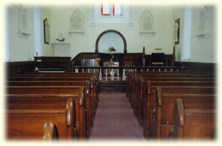 Inside the Embury Heck Memorial Church at Ballingrane