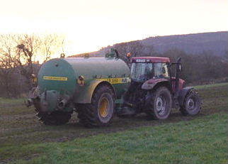 Slurry spread in ideal conditions