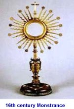 Monstrane - used to display the Blessed Sacrament