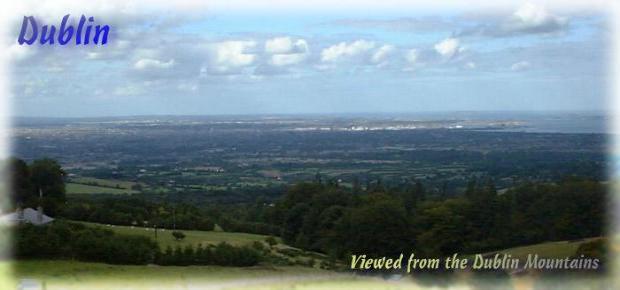 View of Dublin from the Dublin Mountains