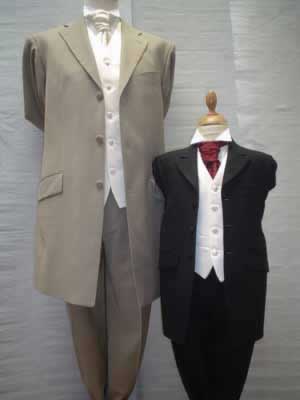 Lightweight tan jacket with pageboy in black Prince Edward