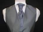 Plain Charcoal and Grey matching cravat (9kb)