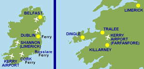 Maps of Ireland & Kerry
