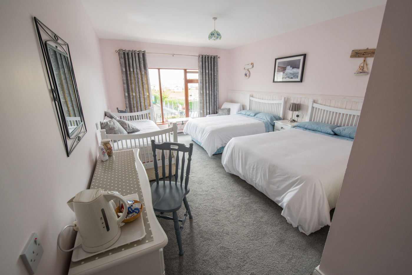 A family guest bedroom in the b&b.