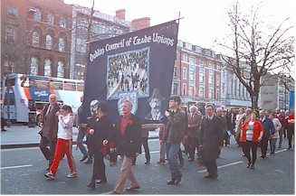 May Day march on O'Connell Street