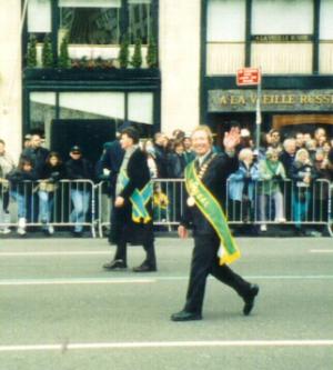 Charlie Bennett at St Patrick's Day Parade