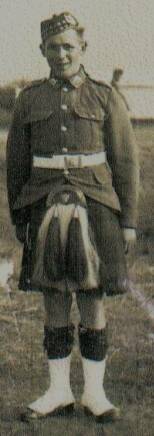 James Davidson Scott, wearing the uniform of the Territorial Band in which he served as drummer".