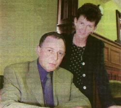 Terence pictured with his wife Patricia at the Council Chamber in Lifford