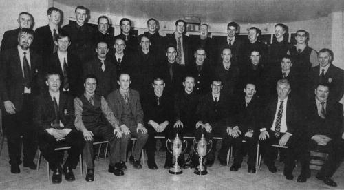 The double-winning Ardara side pictured with management and club officials