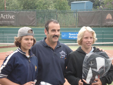 Tennis Europe Dublin Boys Doubles winners