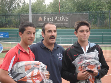 Tennis Europe Dublin Boys Doubles finalists