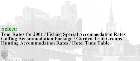 Tour rates for 2001 & special packages.