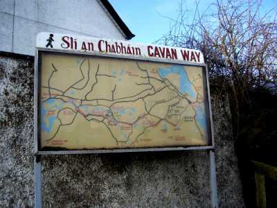 Map of the Cavan Way in Dowra