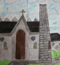 Drawing of St. Canice's Cathedral