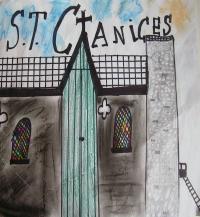 Drawing of St. Canice's Cathedral
