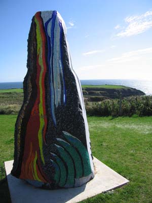 "Ice, Fire and Water" sculpture by Colette O'Brien in Boatstrand