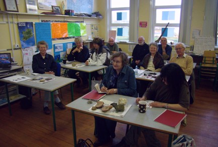 Geology Course 2008, indoors class