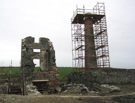Tankardstown during the conservation works in 2005