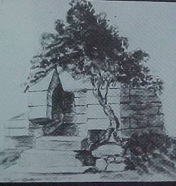 Well House at Clontubrid, 19th century drawing.