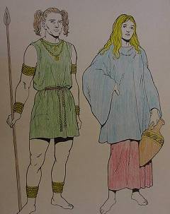 Celtic man and woman