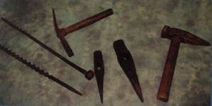 Selection of craftsmen's tools.