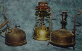 Selection of Tilley lamps.
