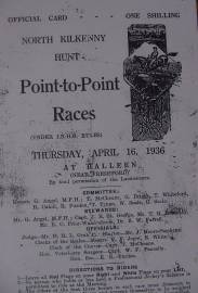 Balleen Races race card.