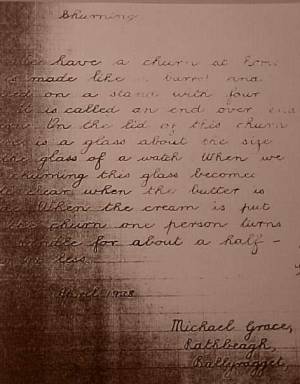 Mick Grace letter re churning.