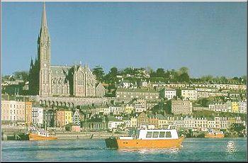  Cobh town - taken from the harbour in summer